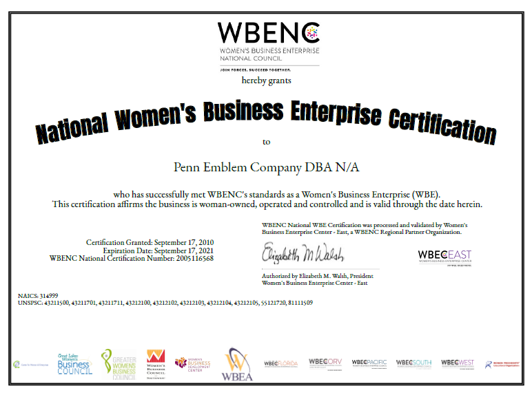 WBENC Certification WBENC Certification