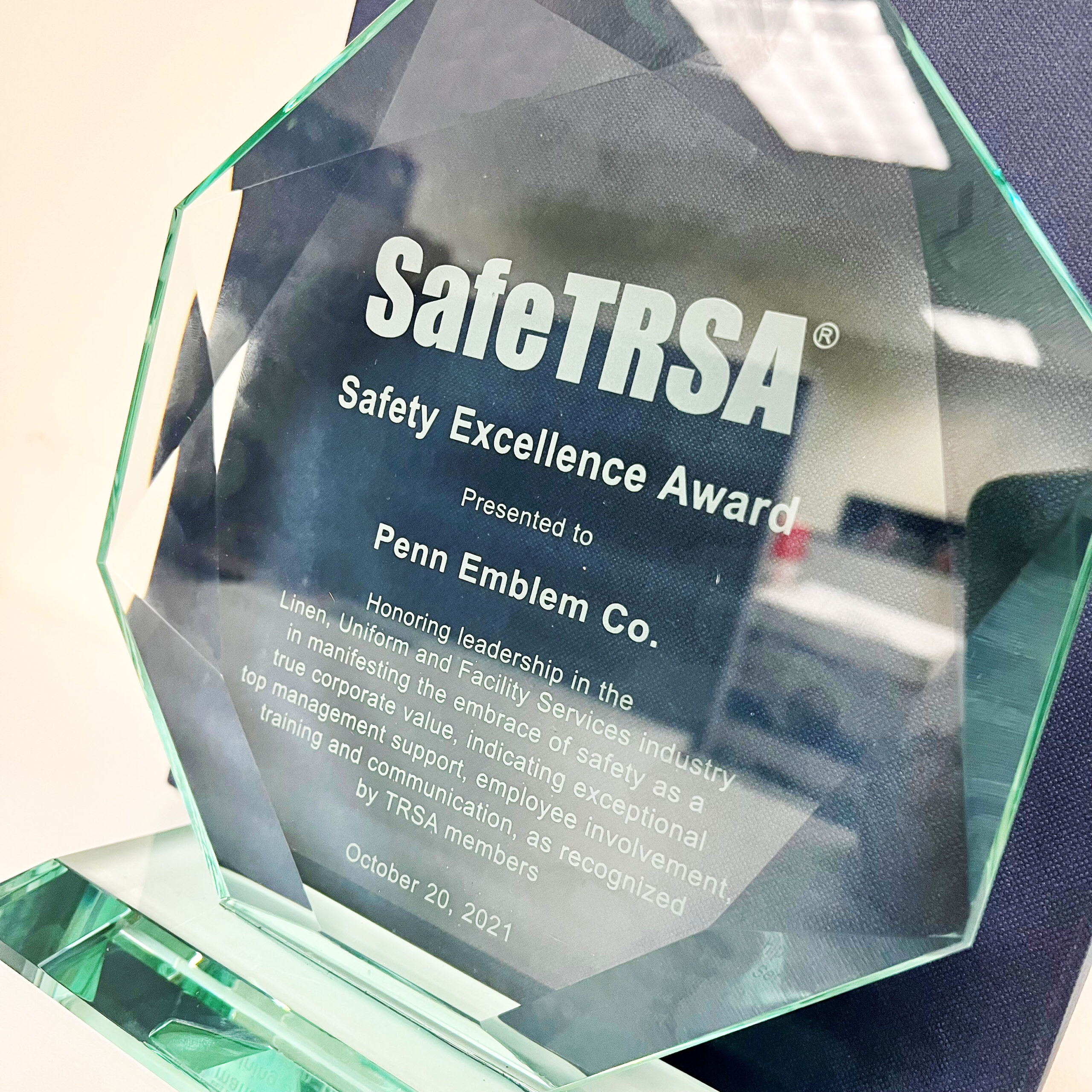 blog - Penn Emblem Wins TRSA Safety Award 2021