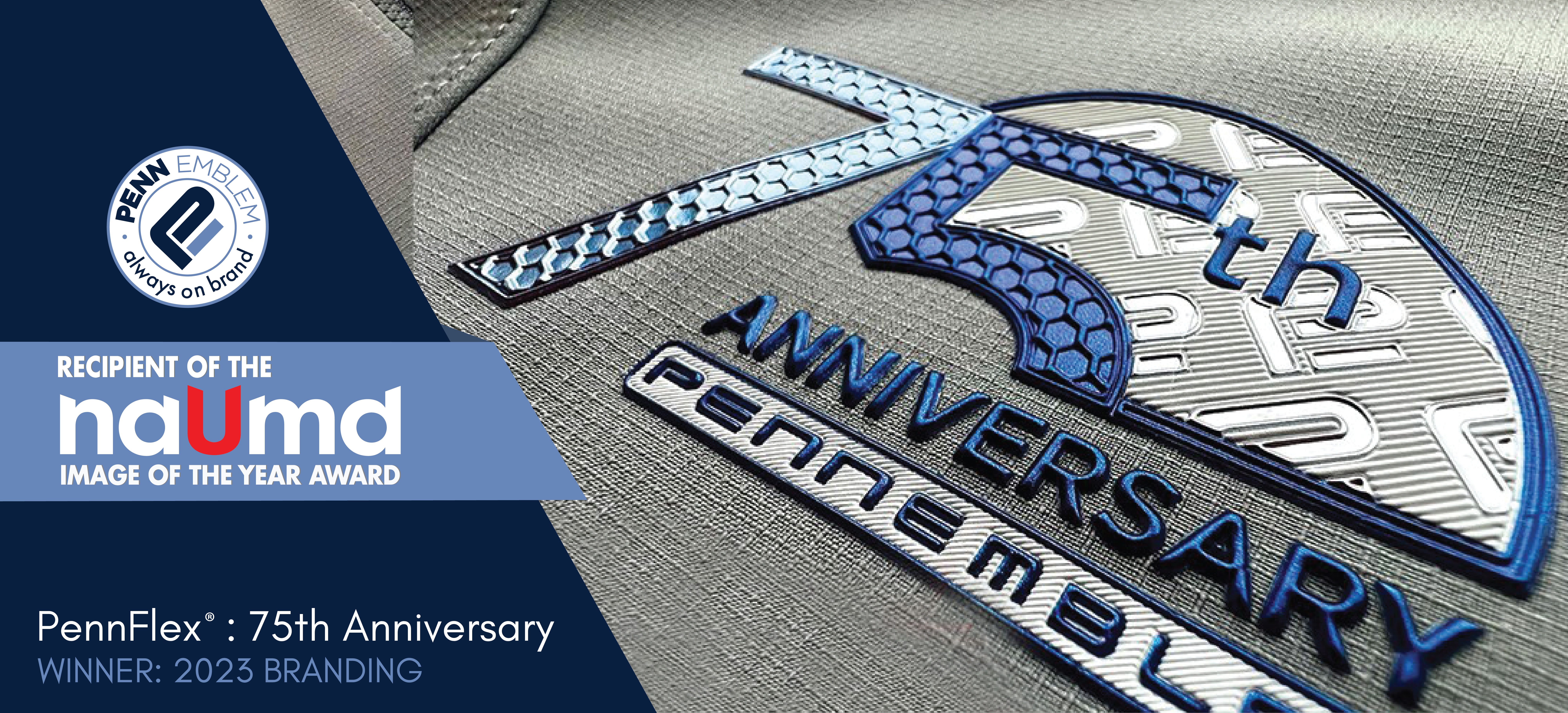 blog - Penn Emblem Company takes home the 2023 NAUMD Innovation Awards for PennFlex™ and PVC emblems!